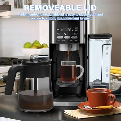 12 Cups CM401 Coffee Carafe Replacement Compatible with Ninja Coffee Maker CFP101 CFP201 CFP301 CFN601 CFP200 CFP250A CFP300 CFP305 CFP307 CFN602 CM400 CM401 CF090 CF091 CF092