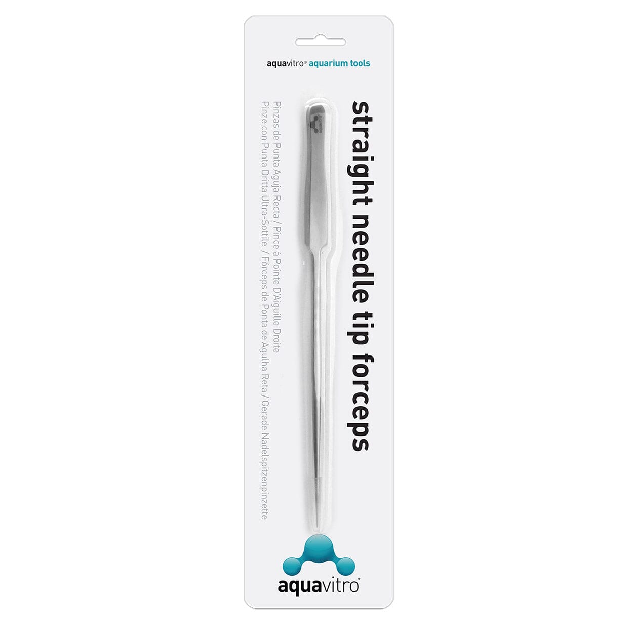aquavitro Needle Tip Forceps - Straight