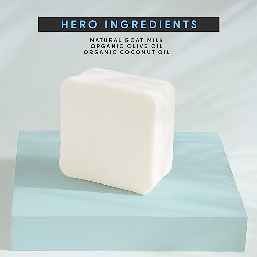10Lb Goat Milk Soap Base - SLS/SLES Free, No Palm Oil, Organic - Melt and Pour Goats Milk Soap Making Supplies - All Natural, Gentle on Skin, Moisturizing, Perfect for DIY Projects