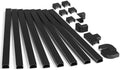 126in Cord Hider Kit, Wire Hiders for TV on Wall, Paintable Cable Management Kit, Wire Cover for Wall Mount TV, Hide Wires Along Wall, Black Cord Cover Wall Wire Management, 8xL15.7in W0.95in H0.55in