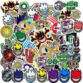 100Pcs Skateboard Stickers, Skateboading Pack Stickers for Suitcase Skateboard Laptop Computer Water Bottles Car Teens Boys Girls Decal Waterproof Sticker.