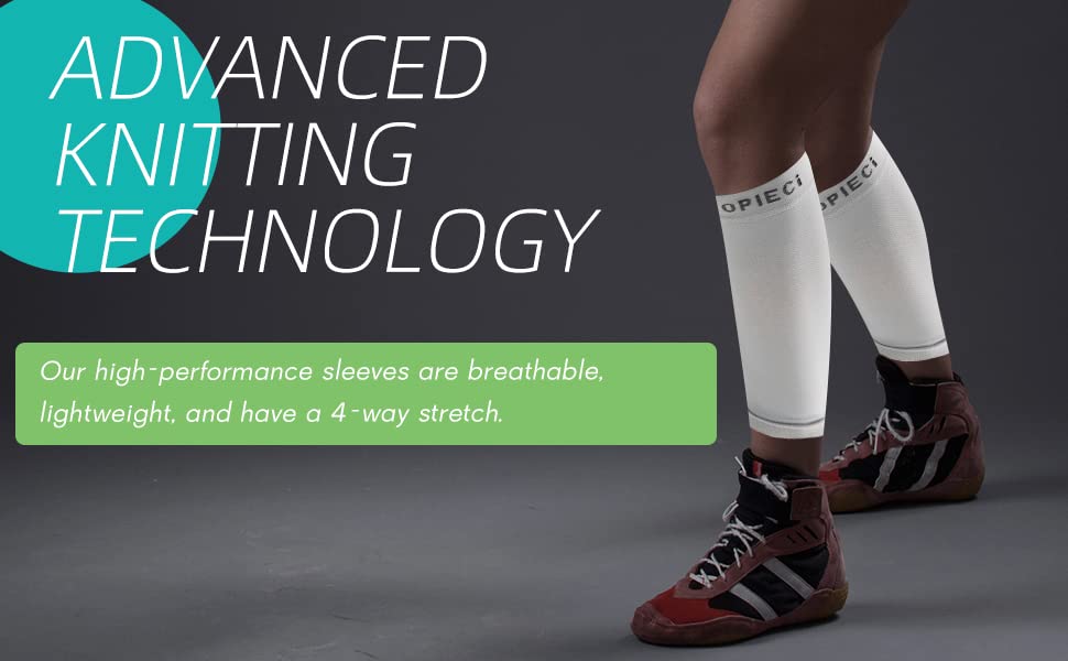 15-20mmHg 1Pair Men and Women Wide Calf Sleeve Brace Compression Socks for Leg Support, Pain Relief