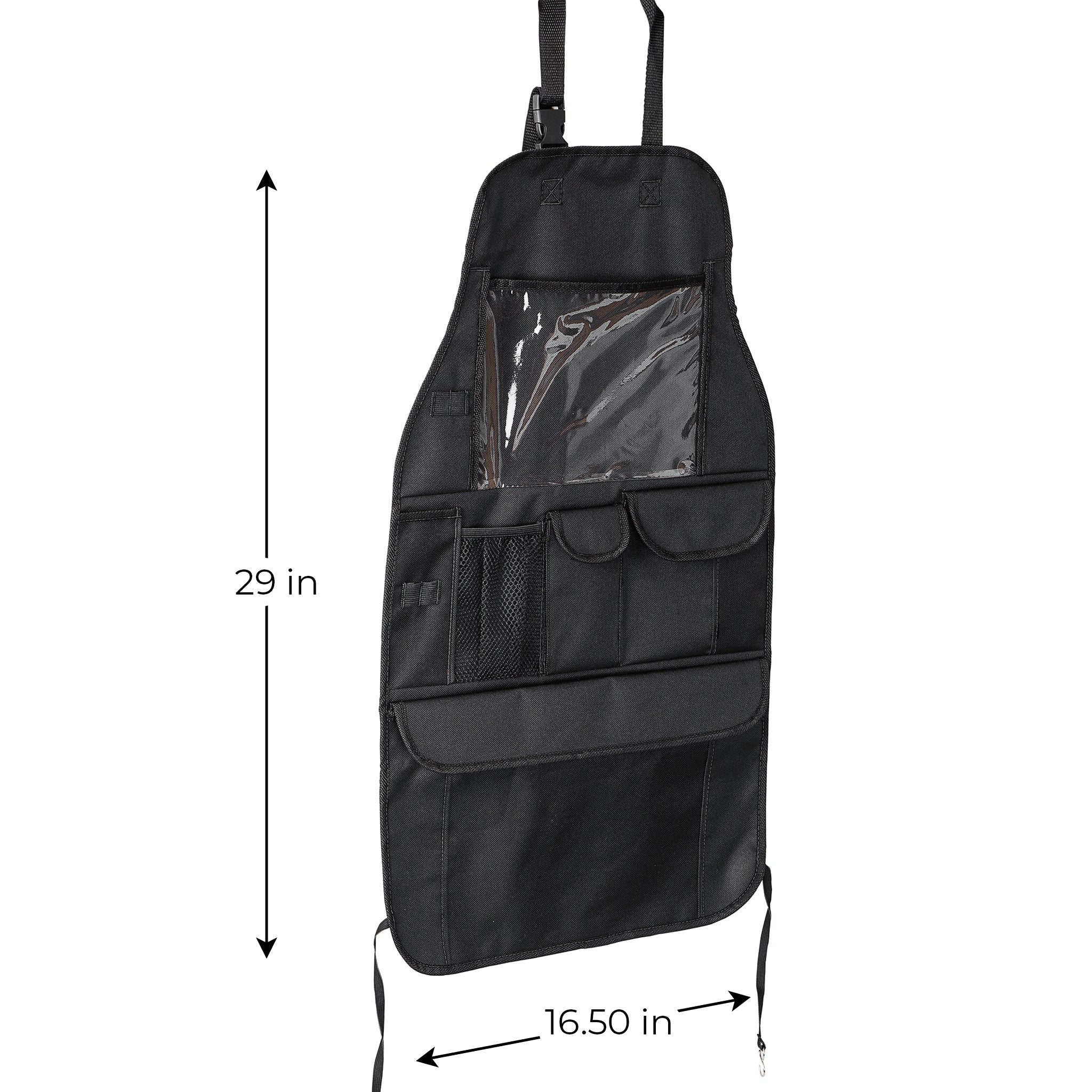 Backseat Tablet/Storage Car Organizer - Black