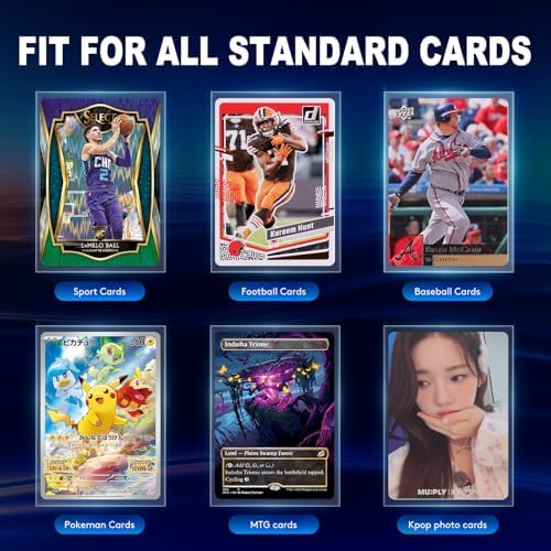 1000ct Card Sleeves, Baseball Card Sleeves, Penny Clear Card Sleeves for Trading Cards, Soft Trading Card Sleeves, Sports Card Sleeves, Card Protector Sleeves, Protective Plastic Sleeves for Cards