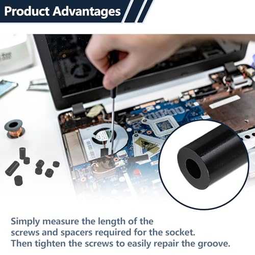 1230Pcs Electrical Outlet ABS Spacers,ID 3.2mm 4.2mm OD 3mm 5mm 6mm 8mm 10mm 12mm 15mm,Spacer Assortment Kit,Without Threaded,Switch and Receptacle Spacers for M3 M4 Screws