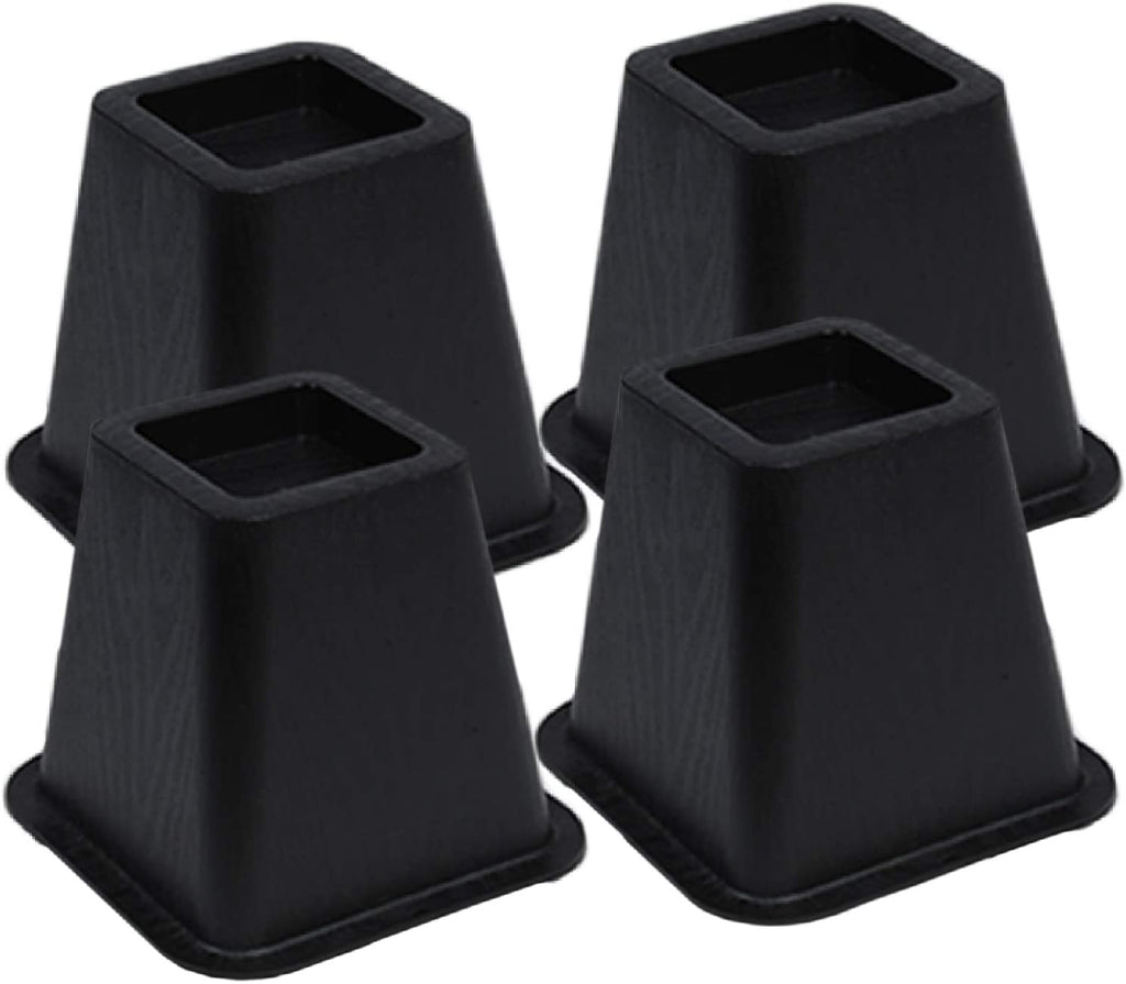 Bed Risers Set of 4 - Black