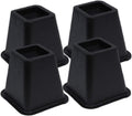 Bed Risers Set of 4 - Black
