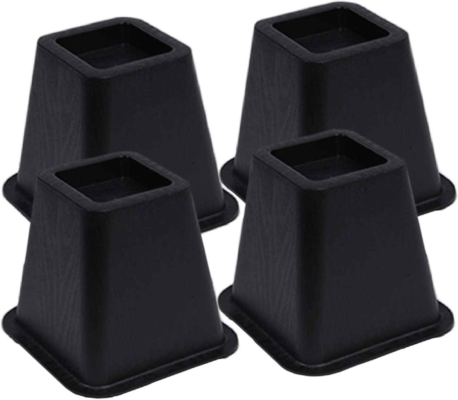 Bed Risers Set of 4 - Black