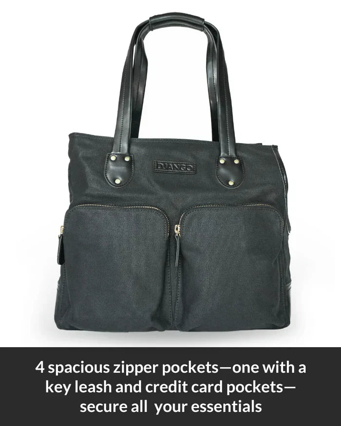 DjangoTote™ Waxed Canvas Dog Carrier Bag and Pet Travel Tote