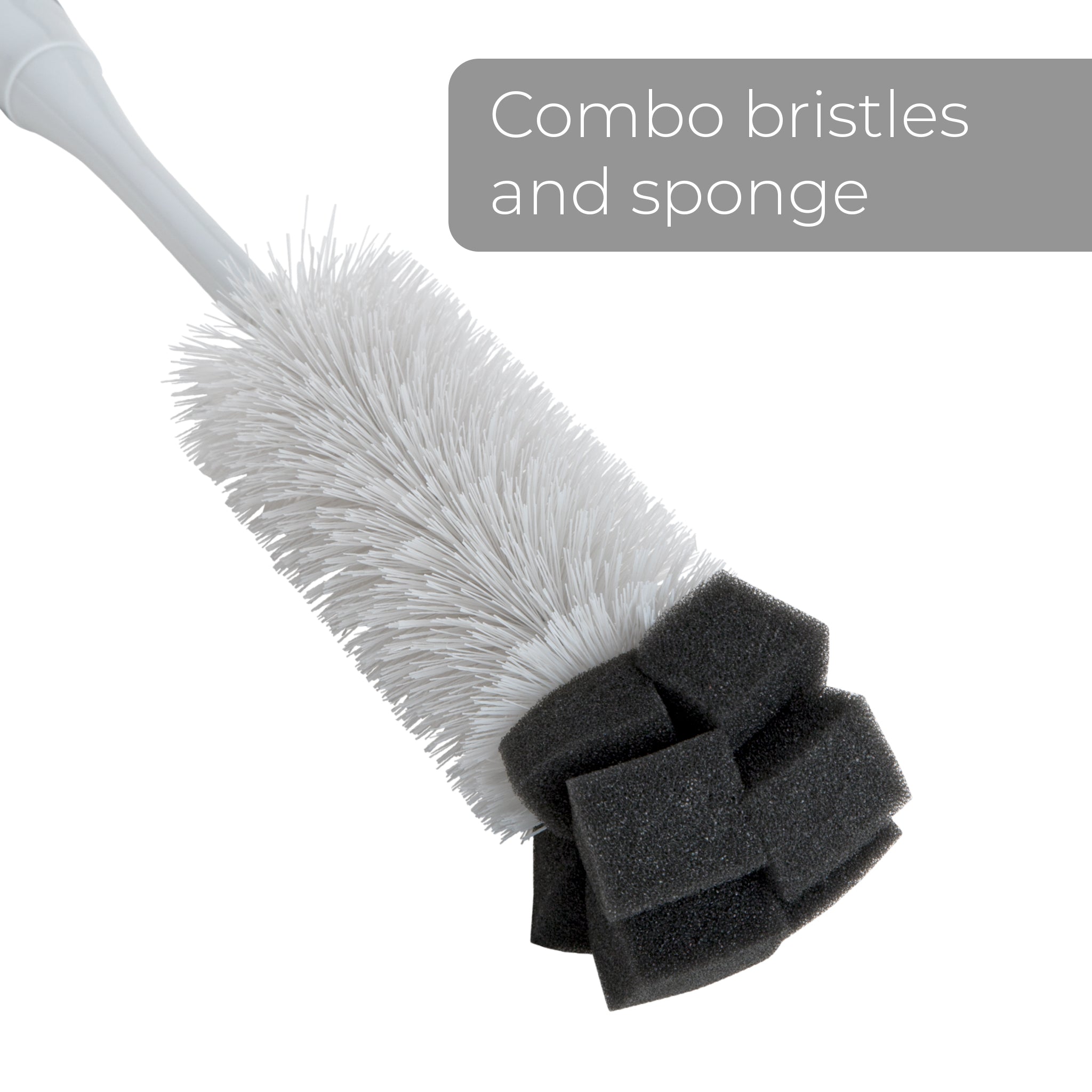 Bottle Brush with Sponge End - 14 Inch