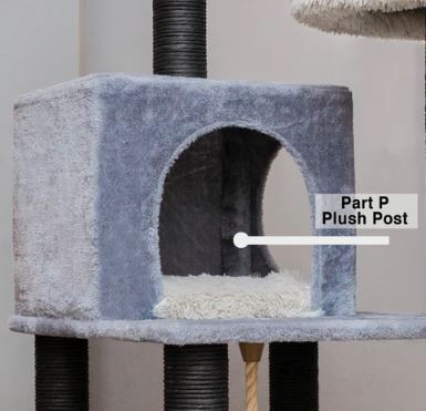 Catry Bradbury 7 Level Gray Cat Tree