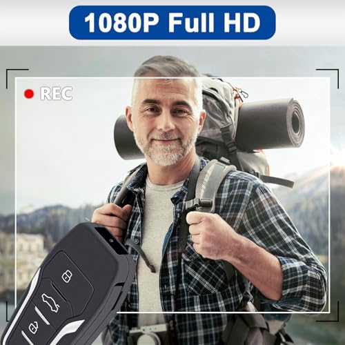 128GB Mini Body Camera,1080P Portable Video Recorder Body Cam, Loop Recording Body Worn Camera for Outdoor Home Office Security