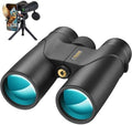 12x42 Binoculars for Adults High Powered, HD Compact Binoculars for Bird Watching with Phone Adapter, Lightweight Travel Binoculars for Cruise Ship, Sports, Concerts, Wildlife, Hiking, Hunting