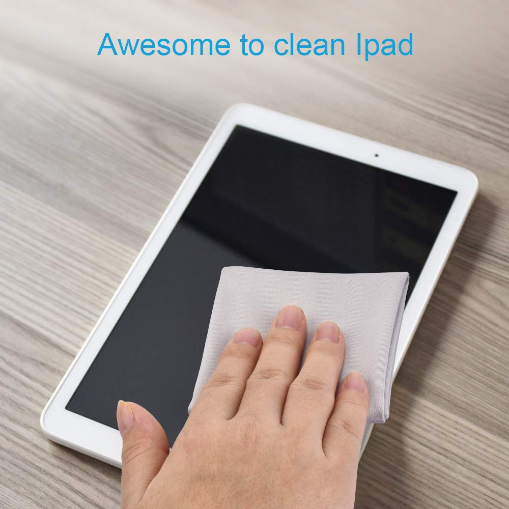 11PCS ParZary Eyeglass Cleaning Tissues & Cloths, Premium Soft Glasses Cleaner,1PCS Oversize (12"x12") + 10PCS (6"x7") Screen Lens Cleaner, Great for Electronics, Ipad, Laptop, Individual Wrapped