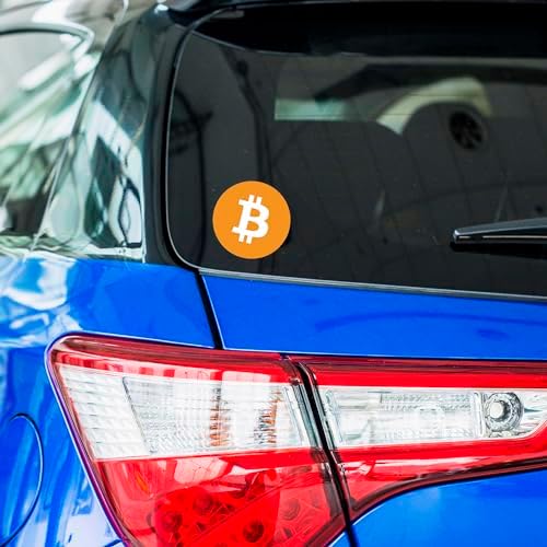 12 Pack Bitcoin Logo Sticker - BTC Bit Coin Crypto Vinyl Decal for Laptop Phone Car Small and Large (1" x 1" (12 Pack))