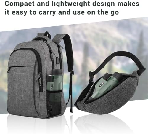 12x50 Monocular Telescope for Smartphone, HD Monoculars for Adults High Powered Compact Scope, Portable Handheld Telescope with Phone Adapter & Tripod for Hiking Bird Watching Camping, Gifts for Men