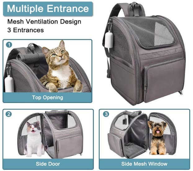 Jespet Pet Backpack for Dogs and Cats