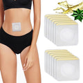 12Pcs Hypoallergenic Castor Oil Pack Wrap for Belly Button, 3.2 x 3.2 inches Disposable, Self-Adhesive, and Highly Absorbent Castor Oil Wraps Patch Pads - White