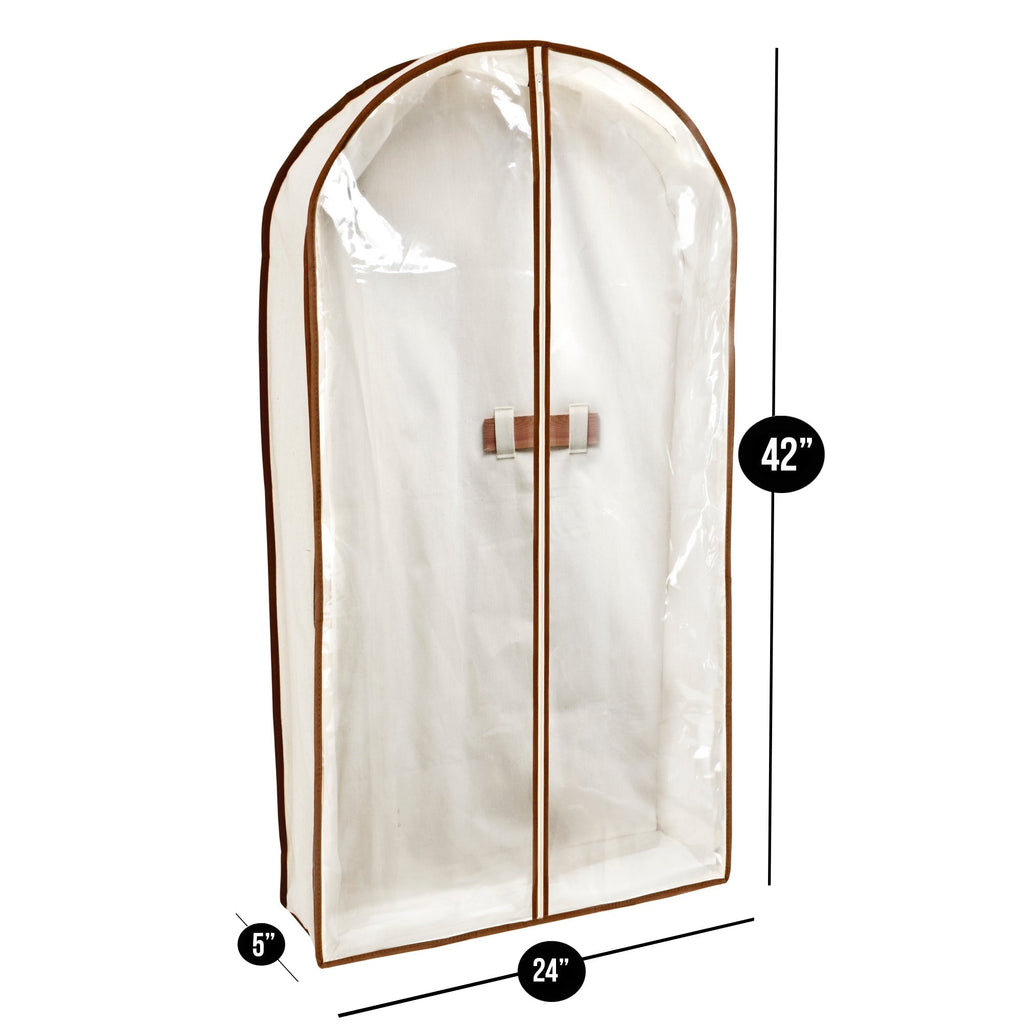 Canvas Gusseted Garment Bag Hanger - 24 x 42 Inch
