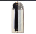 Gusseted Gown Garment Bag with Zipper and Clear Window - 24 x 62 Inch