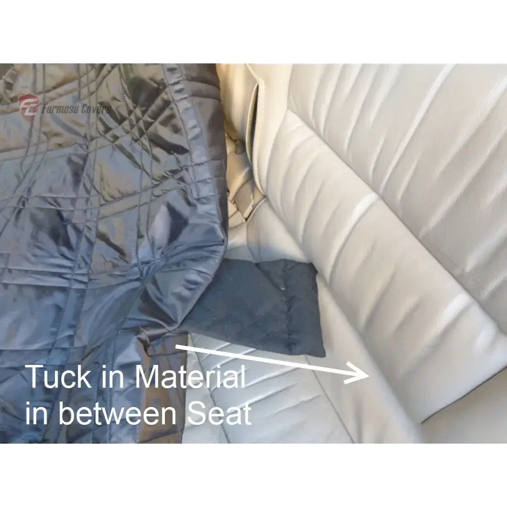 Formosa Covers Car Seat Hammock Cover with Non-Slip Fabric for Dogs and Pets Grey