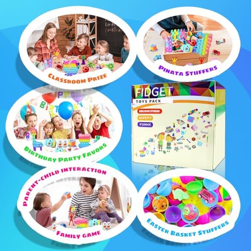 1000pcs Party Favors Goodie Bags for Kids, Fidget Toys Pack, Stocking Pinata Stuffers, Birthday Gifts, Classroom Prize, Treasure Box, Carnival Prizes, Easter Eggs Fillers