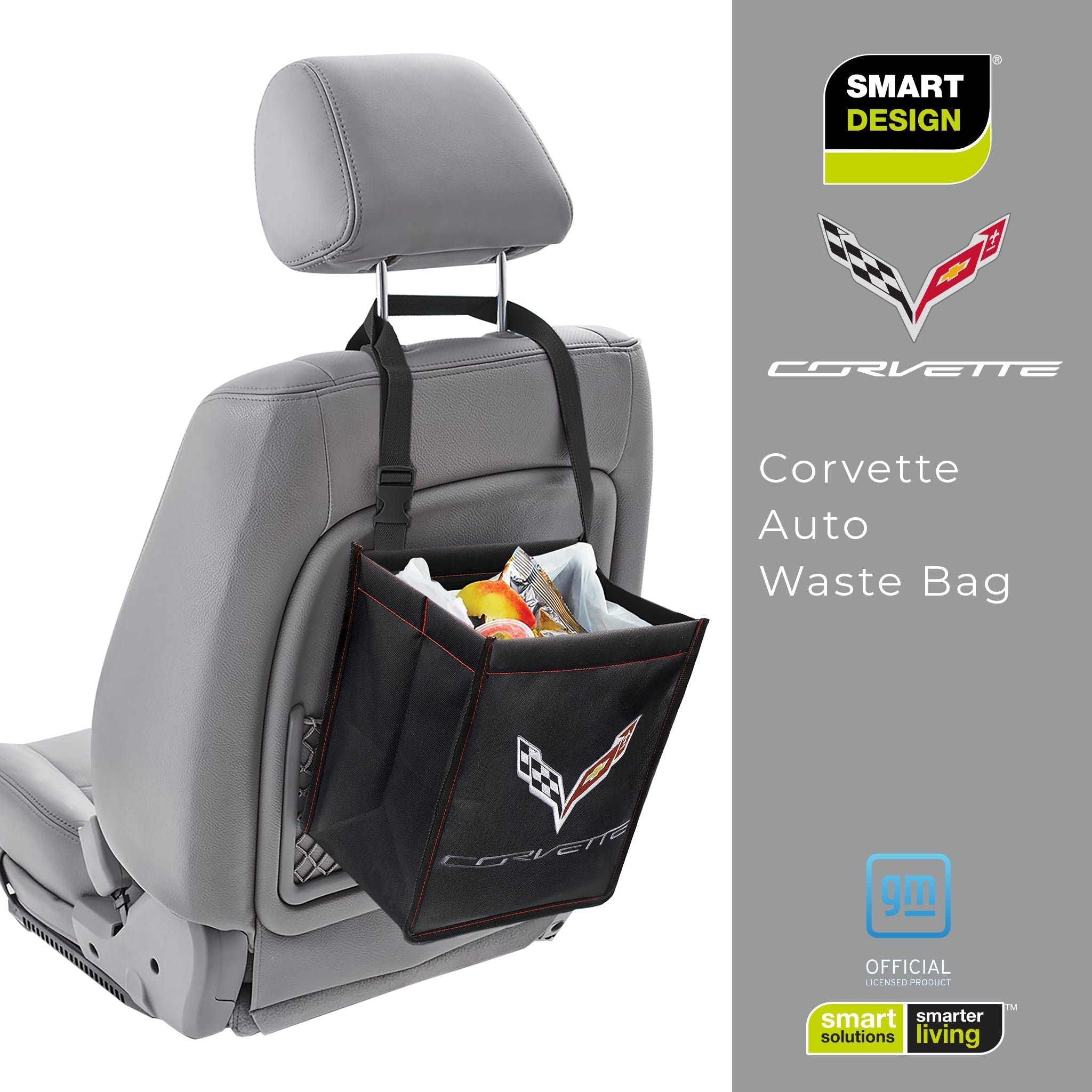 Chevrolet Over The Seat Vehicle Waste Bag with Adjustable Strap