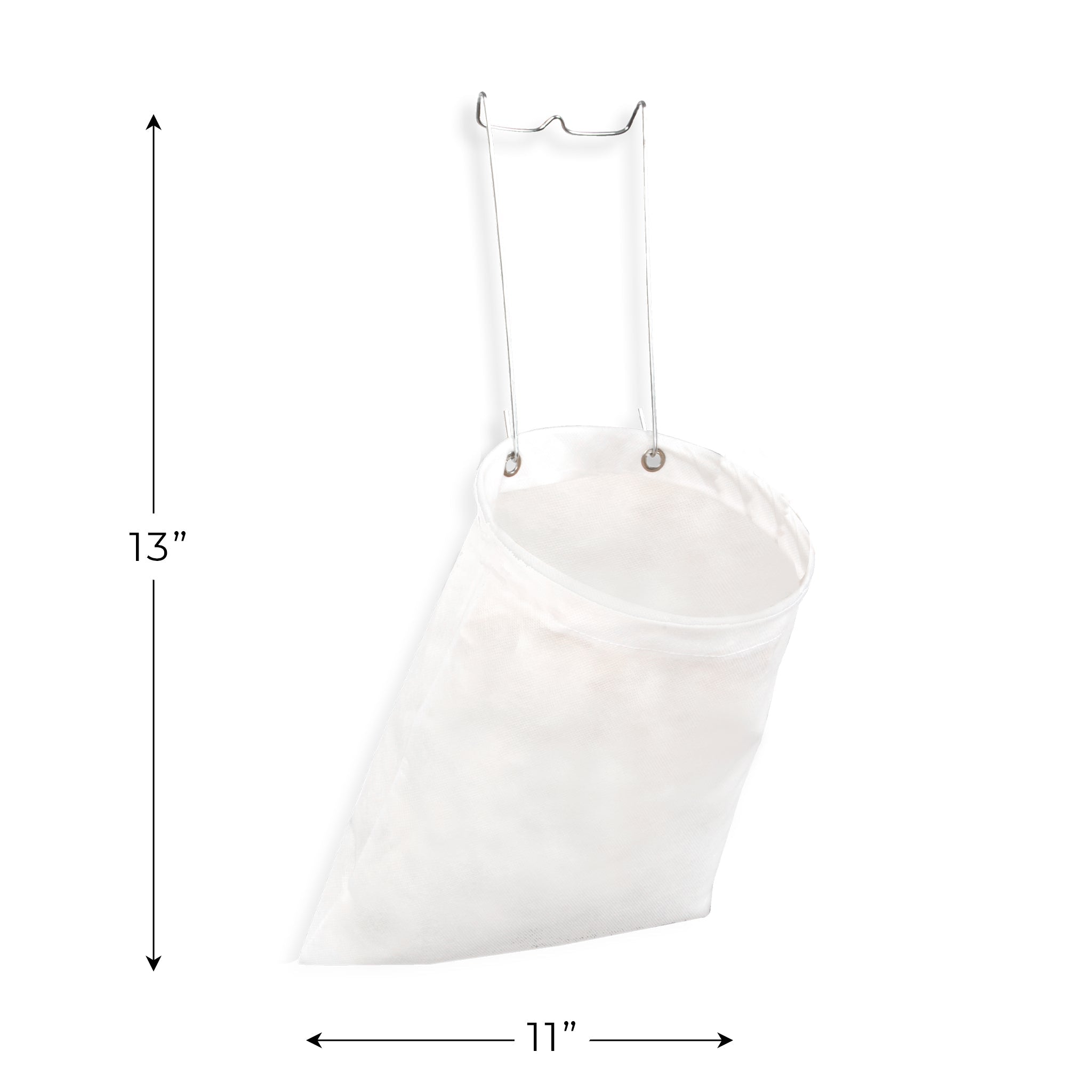 Clothespin Bag with Hanging Steel Hook