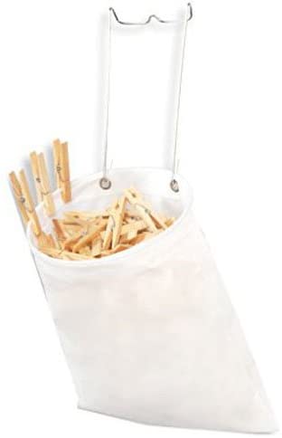 Clothespin Bag with Hanging Steel Hook