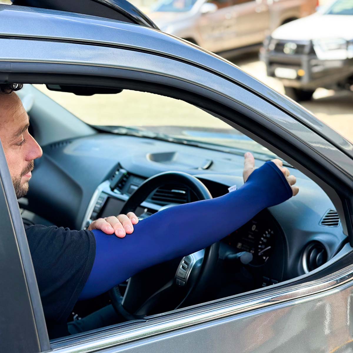 UPF 50+ Driving Sleeve - Blue Adult