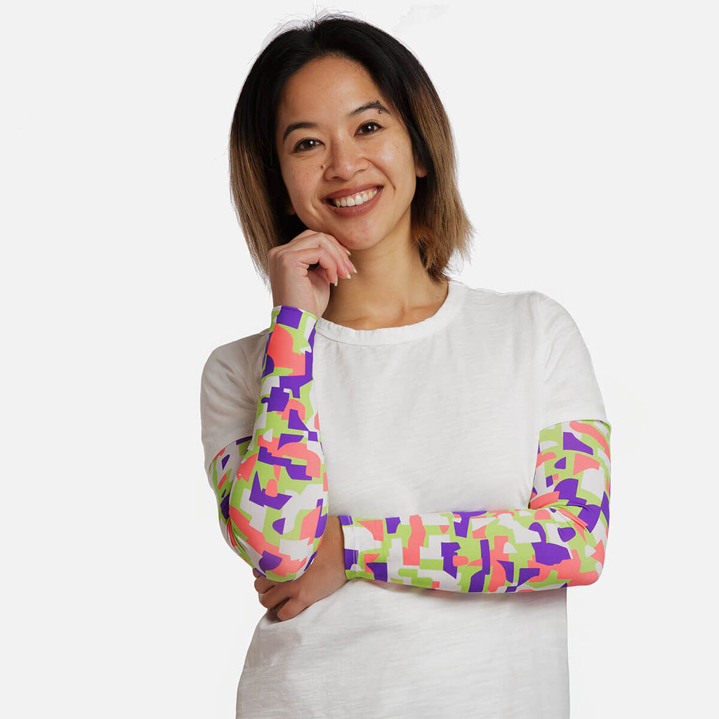 Geo Pattern Arm Sleeves - Adult