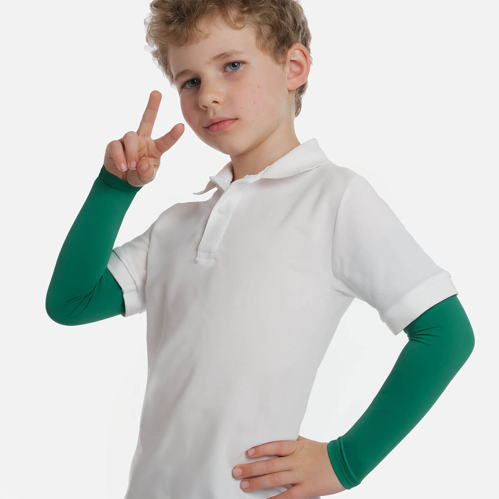 Green Kids Arm Sleeves