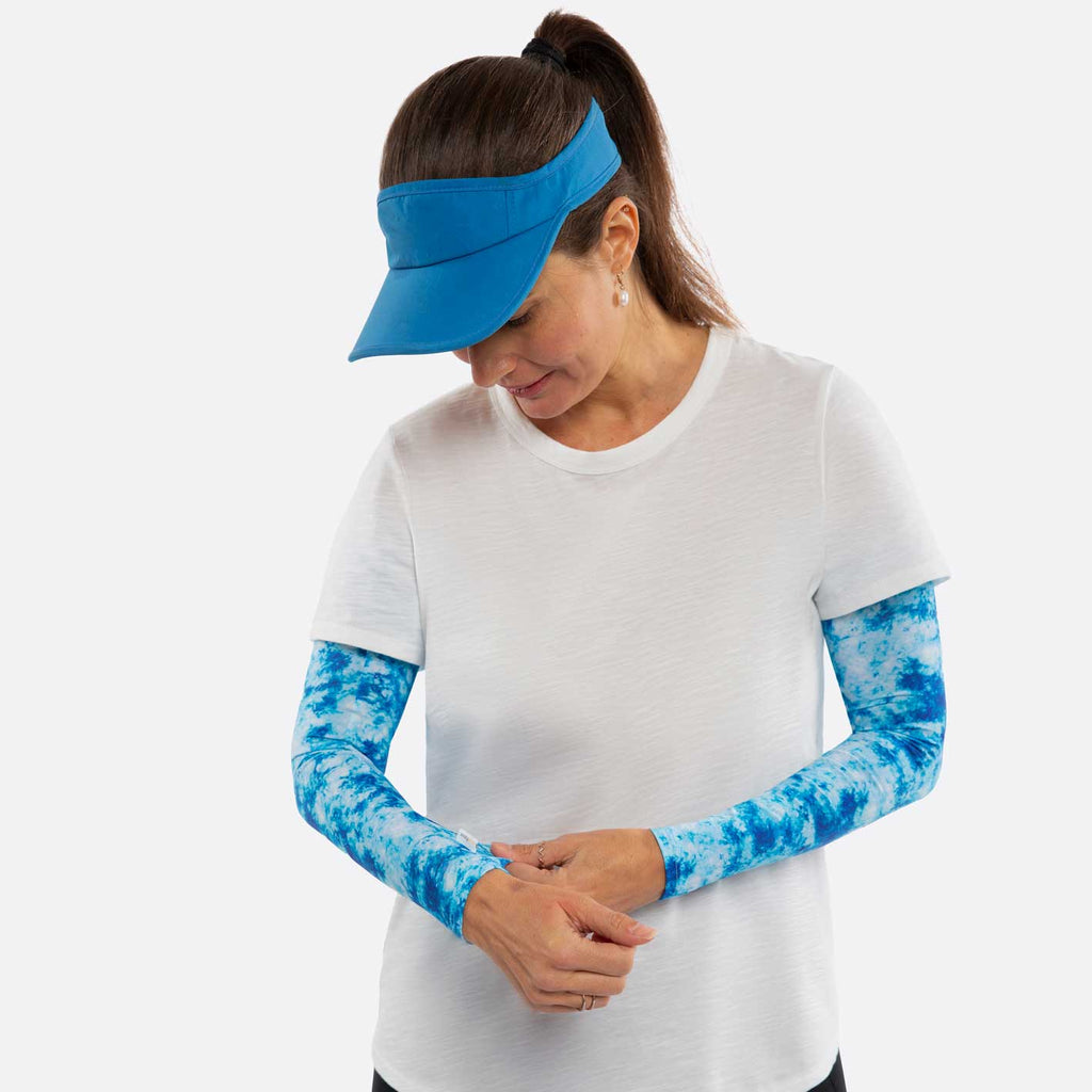 Coral Blue Tie Dye - Adult