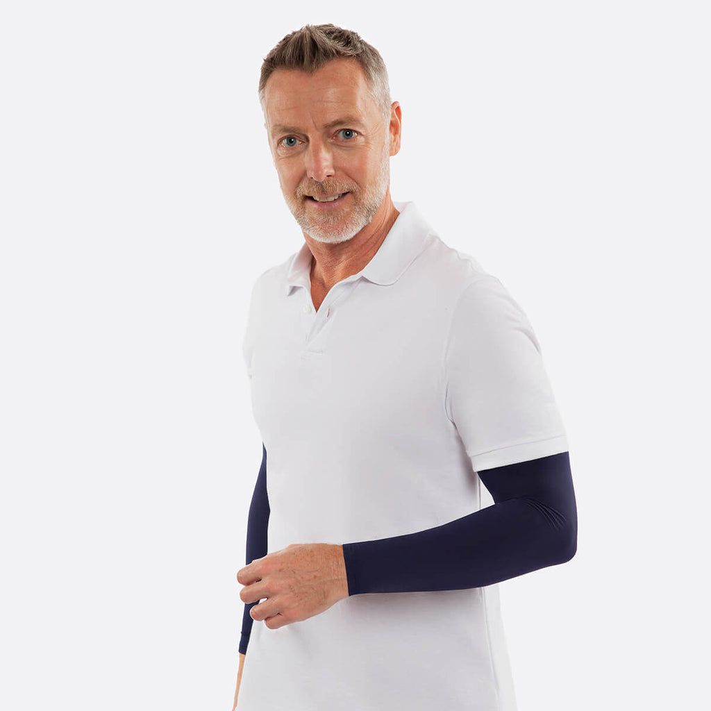 Dark Blue Arm Sleeves - Adult