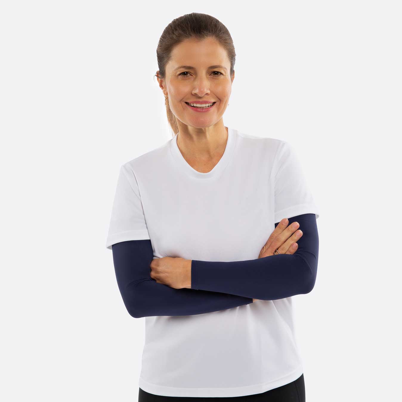 Dark Blue Arm Sleeves – Adult
