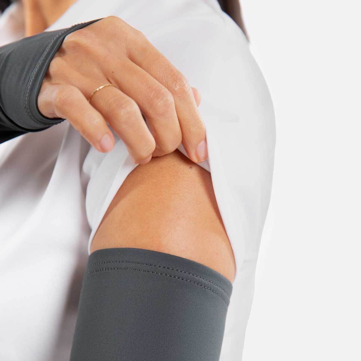 Urban Grey Arm Sleeves with Thumbhole - Women