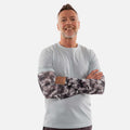 Grey Camo Arm Sleeves - Adult