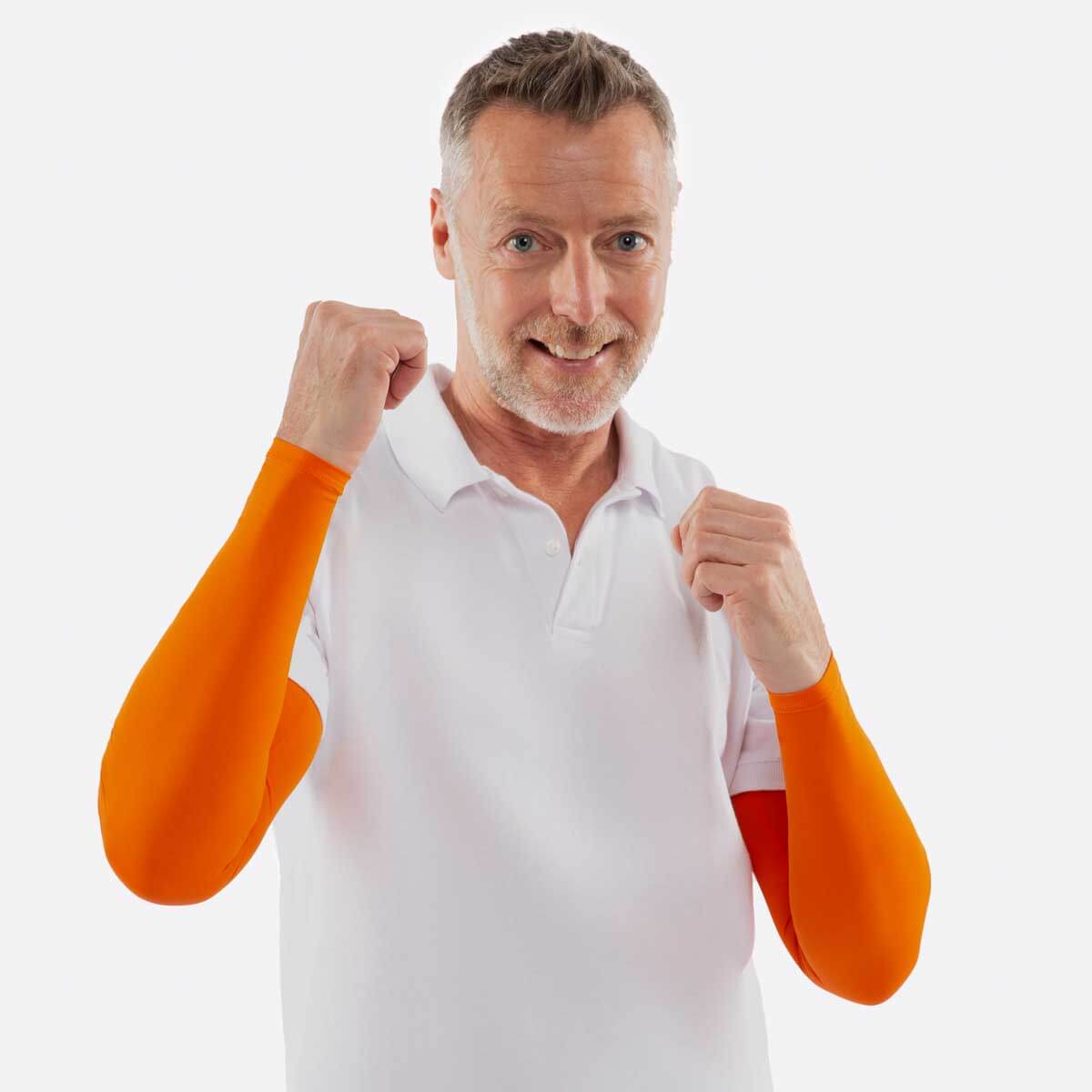 Crazy Orange Arm Sleeves - Adult
