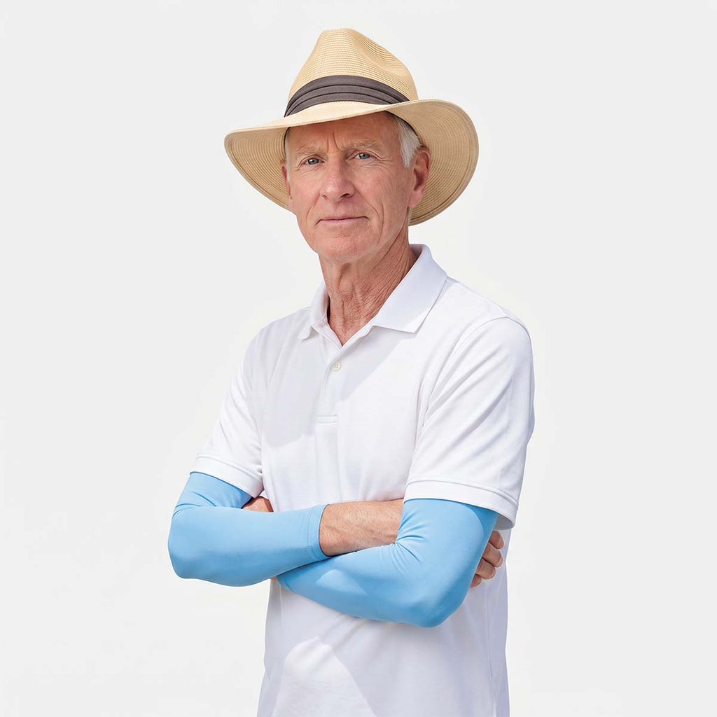 Sky Blue Arm Sleeves – Men