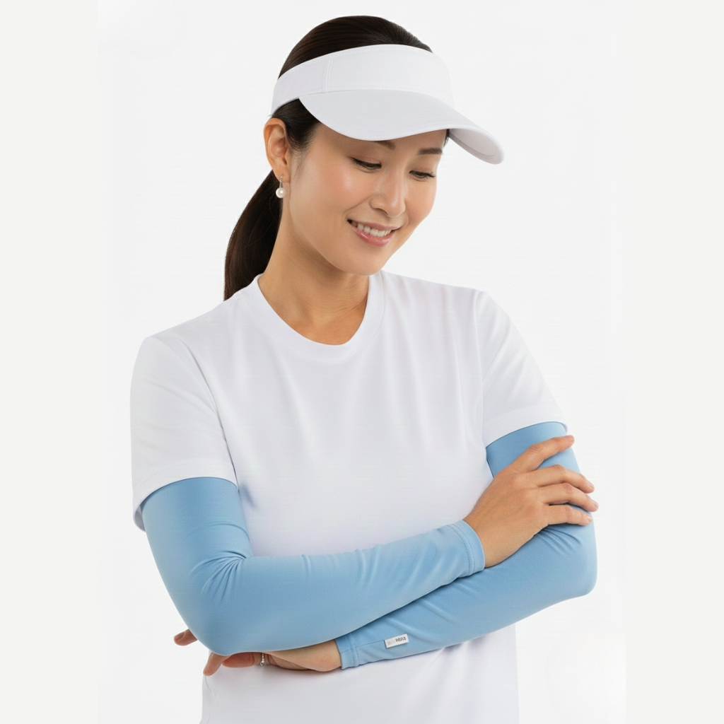 Sky Blue Arm Sleeves – Adult
