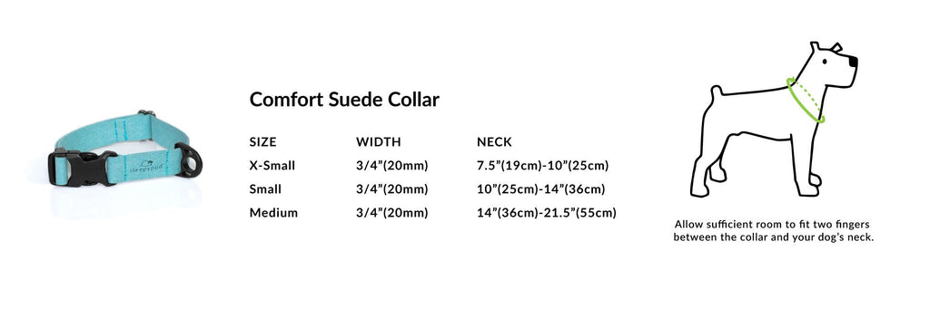 Sleepypod Comfort Suede Dog Collar