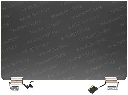 15.6in LCD UHD Touch Screen Digitizer Replacement Whole Hinge-up Assembly for HP Spectre X360 15-EB 15-EB0073TX 15-EB0081NR 15-EB0083NR 15-EB1043DX L97633-001 (OLED Cable Version, Brown)