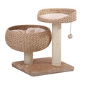PetPals Cozy Handwoven, Natural Eco-Friendly Medium Cat Tree