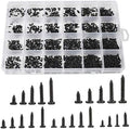 1100pcs Round Pan Head Tapping Screws Laptop Notebook Computer Screws Kit,M1.2,M1.4,M1.5,M1.7,M2 countersunk Phillips Mini Screw Set for Electronic Repair (1100PCS)