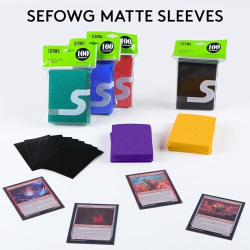 1200ct MTG Card Sleeves, 12 Colors Matte Card Sleeves Magic The Gathering, TCG Card Sleeves, Magic Card Sleeves, Baseball Card Sleeves, Card Protectors for MTG, TCG, Baseball, Trading, Game Cards