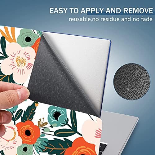 15 15.4 15.6 Inches Personalized Laptop Skin Sticker Reusable Netbook Skin Sticker Universal 12.1 13 13.3 14 InchesNotebook PC Art Protector Cover by AORTDES(Flowers)
