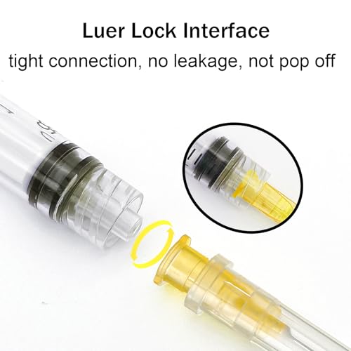 100PCS 3mL Syringe 25G 5/8in Scientific Labs, Industrial Dispensing, Measurement, Individually Wrapped