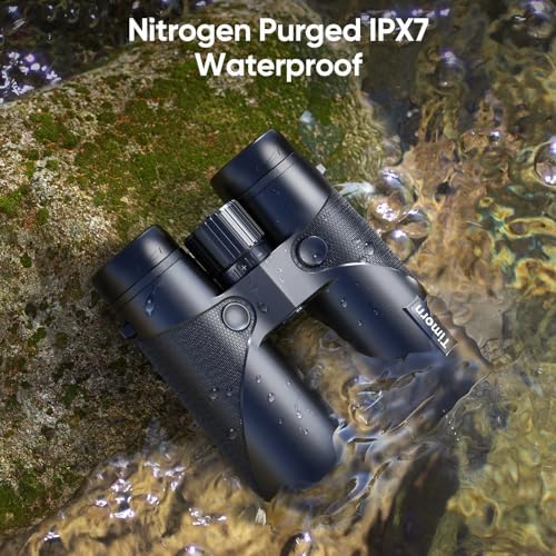 10x42 HD Binoculars for Adults High Powered: Timorn Powerful Binoculars for Bird Watching with Phone Adapter Tripod, Waterproof Fogproof Lightweight Binoculars for Birding, Hiking,Travel, Sports