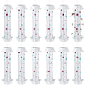 12 Pcs Sticky Fly Trap Fly Stick Indoor Outdoor Long Lasting Adhesive Fly Catcher with Hanging Hook for Wasps Gnats Bugs Insects Moths Fruit Flies Mosquitoes Spiders Fleas (White)