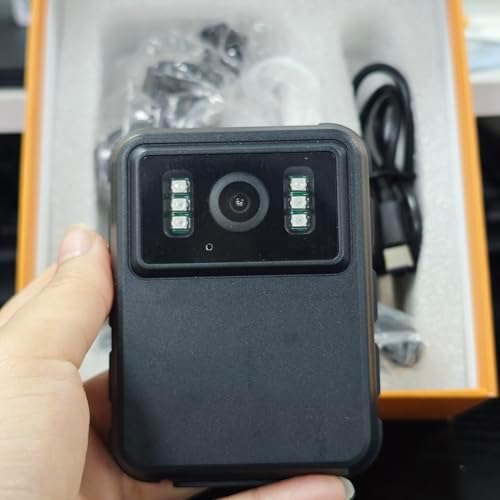 1080P Body Camera, Body Mounted Video Camera Built-in 64GB, Personal Wearable Cam with 2.0” Screen, IR Night Vision, IP65, Bodycam for Civilians(NO WiFi NO APP)